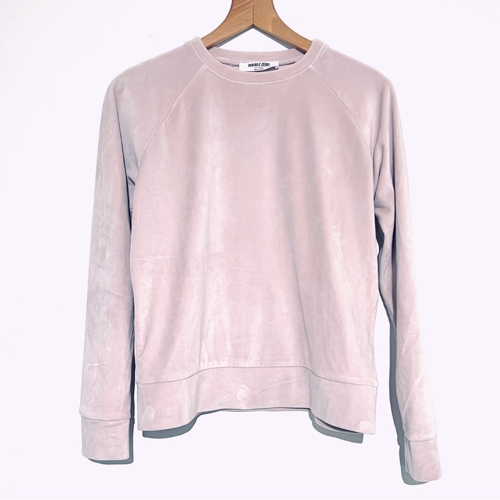 Double Zero Light Lavender Velour Athletic Top